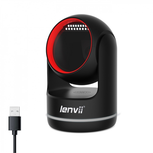 LENVII D9800 2D Desktop Bar code Reader High-speed scanning, efficient desktop barcode scanner that scans various damaged barcodes