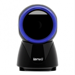 LENVII R777 Barcodescanner draadloos, Qr-codescanner 1D / 2D-barcodescanner, mobiele handscanner Bluetooth-barcodelezer, barcodescanner voor Windows/Mac/ Android/iOS (Wit
