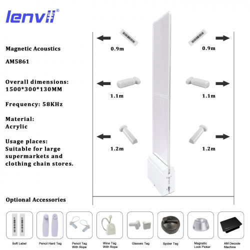 LENVII AM5861 58KHZ EAS Security System