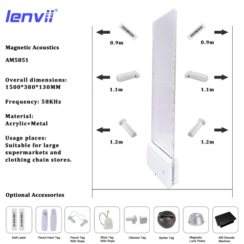 LENVII AM5851 58KHZ EAS Security System
