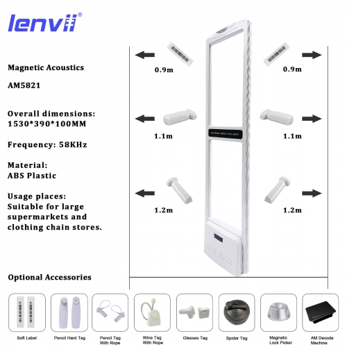 LENVII AM5821 58KHZ EAS Security System