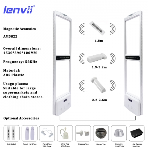 LENVII AM5822 58KHZ EAS Security System