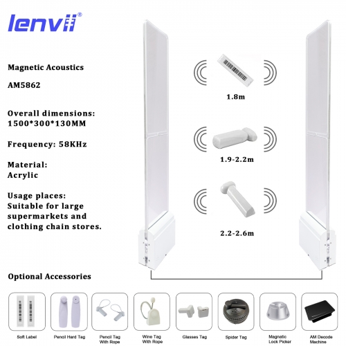 LENVII AM5862 58KHZ EAS Security System