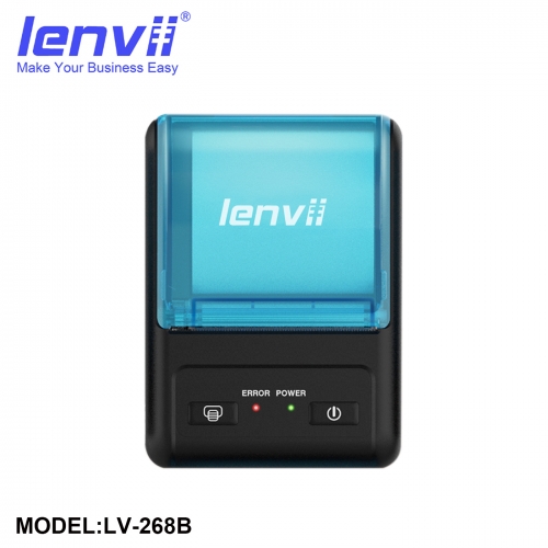 LENVII LV-268B 2IN/58MM Portable/Mobile Bluetooth Thermal Receipt Printer