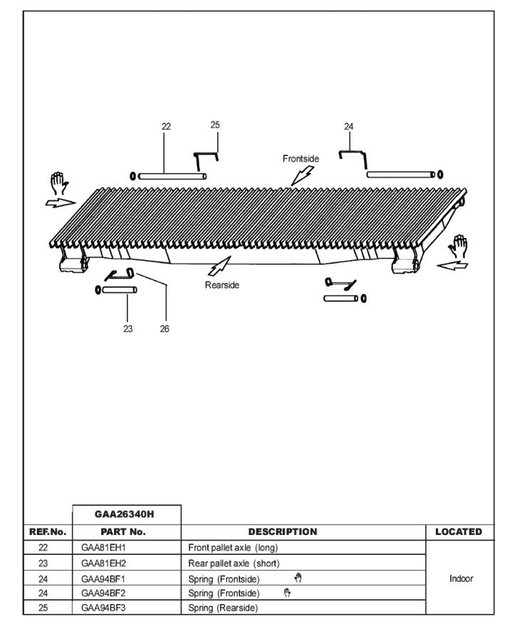  Escalator Pallet Parts GAA94BF1