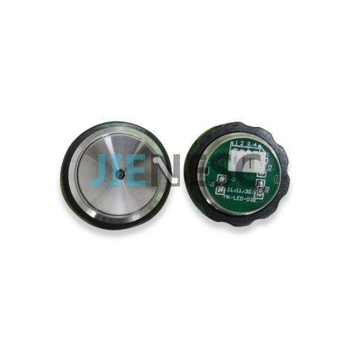 FAA25090L3 Elevator Vandal Resistant Push Button (Unpolished Green) for 