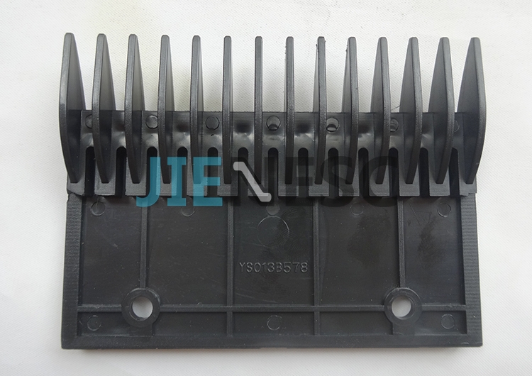 YS013B578 127.3*92.7mm black color escalator comb plate for 
