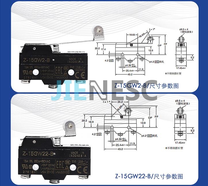 Z-15GW2-B and  Z-15GW22-B