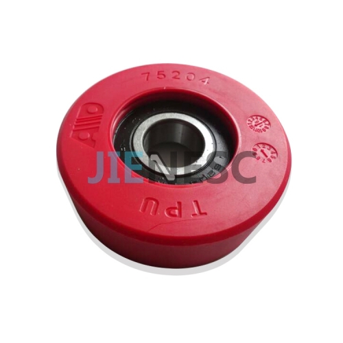 75*25mm 6204 Red escalator step roller for Canny