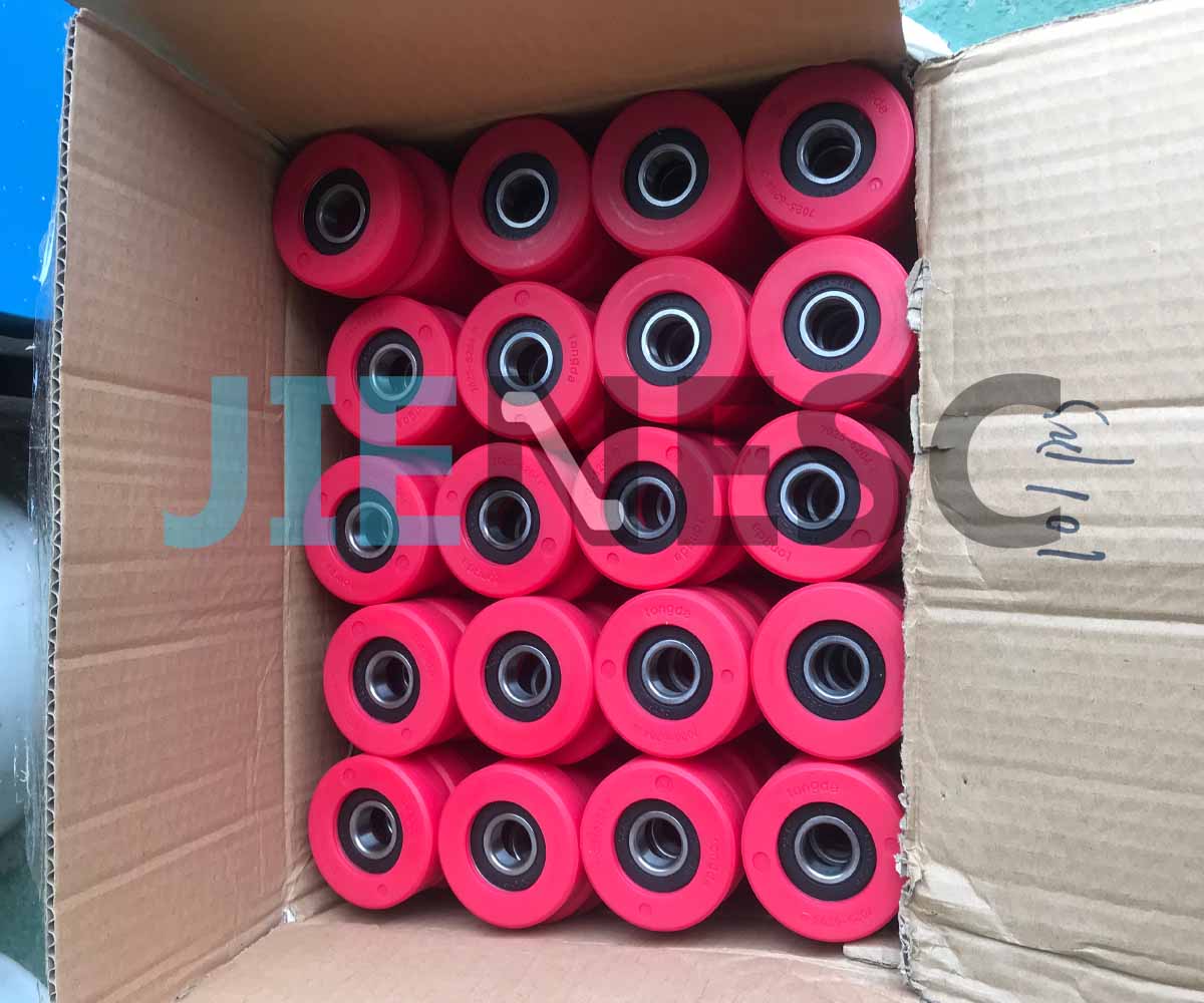 70*25mm 6204 red escalator roller from tongda