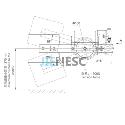 Original JZJ1 elevator tensioning gear