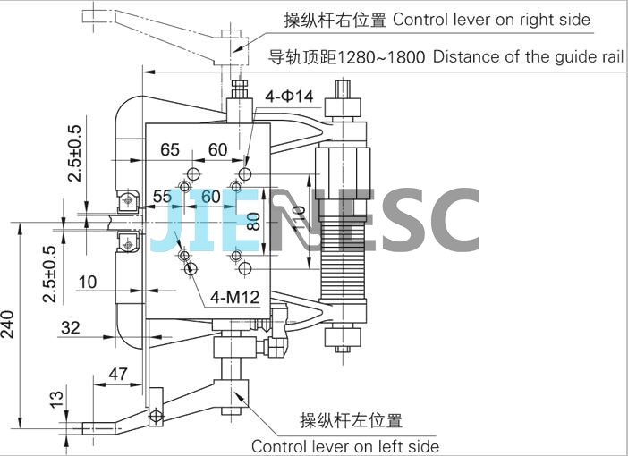 Original AQZIII elevator safety brake device
