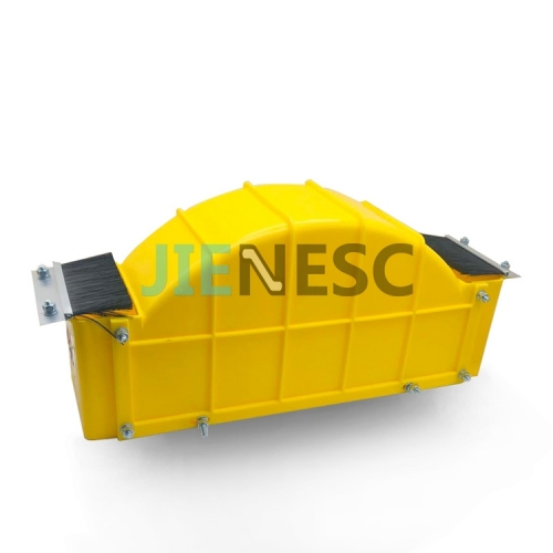 T yellow elevator wheel guard