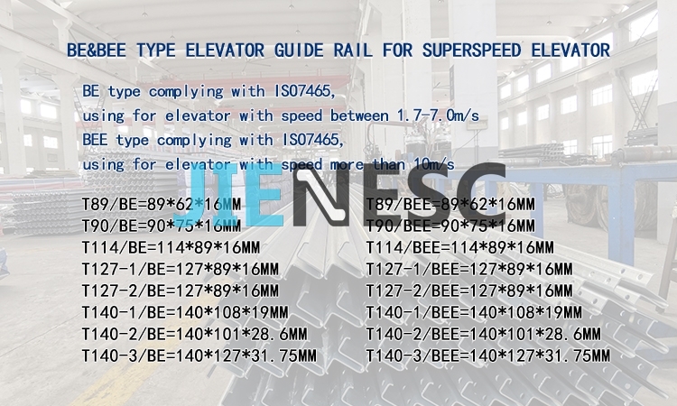 Elevator guide rail from factory