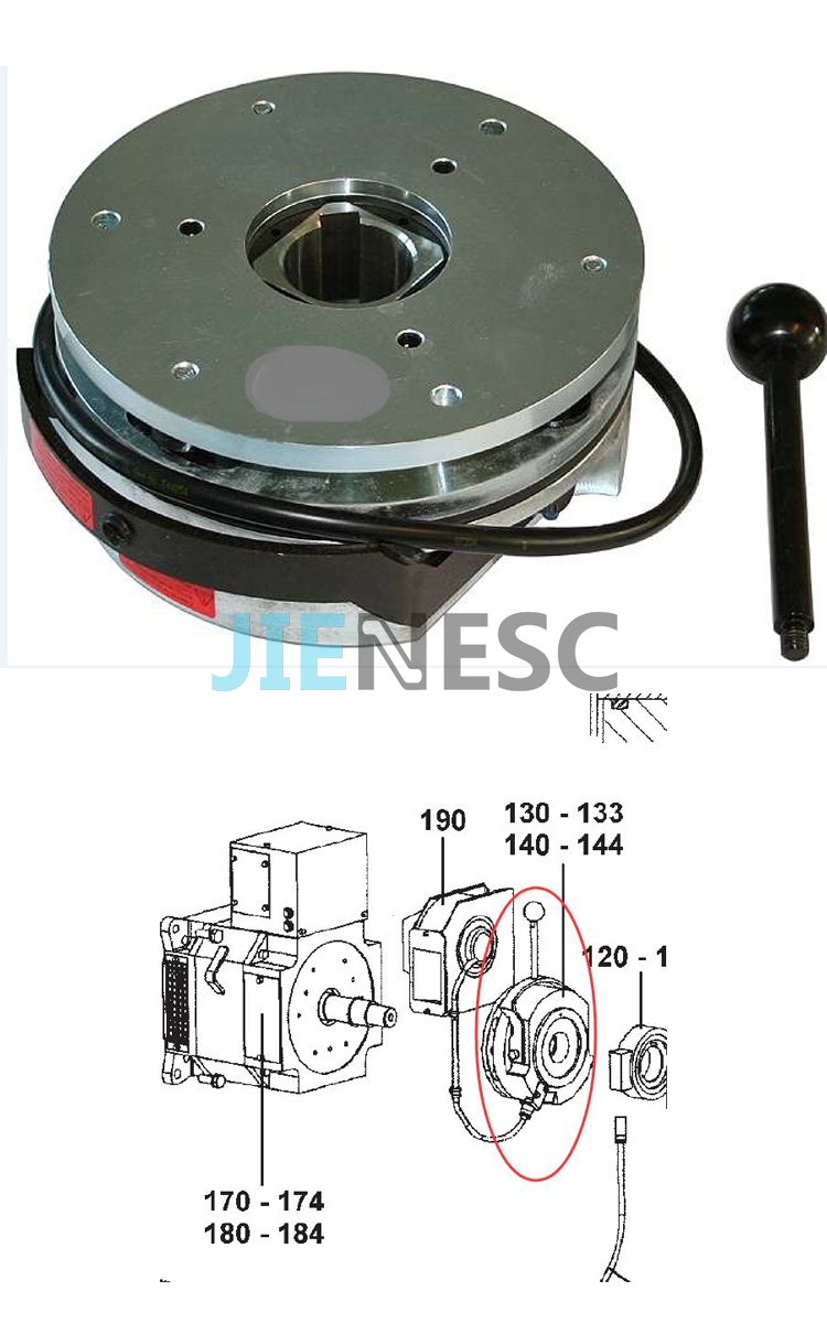 126956 ES19 Elevator Disk brake coil