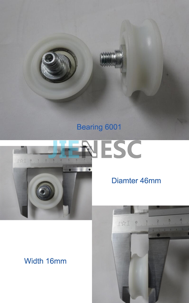 MS209 46*15mm 6001 elevator door roller