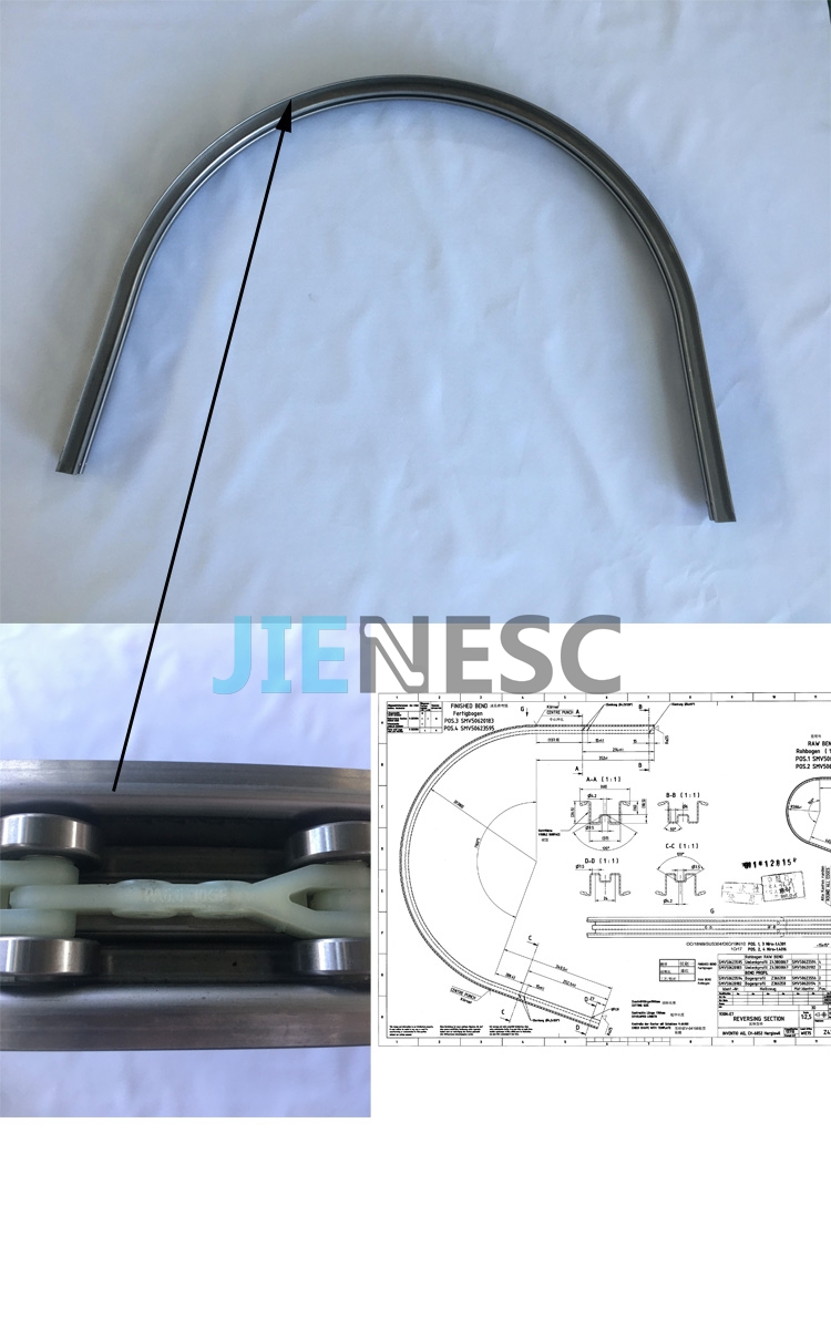 SMV50623595 50645239 9300 Escalator Handrail Turning Guide rail