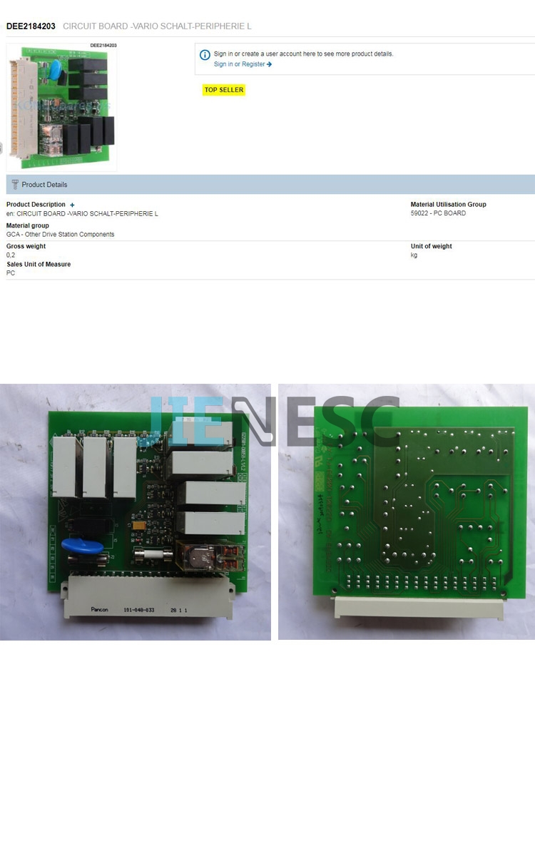 DEE2184203 101048053 G22901-D0058 Escalator VSP PCB Board for  escalator