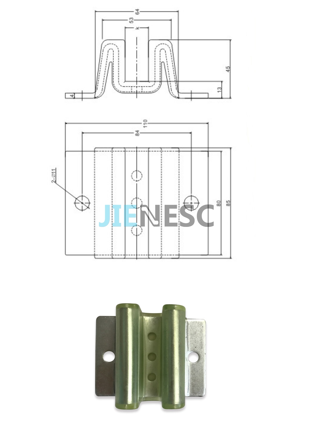 YA136B736G15 elevator guide shoe