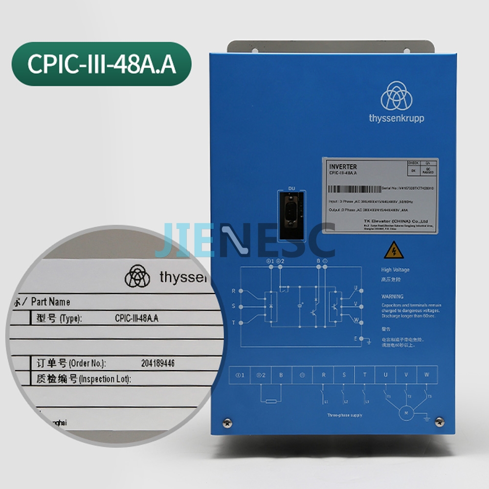CPIC-III-48A.A elevator inverter for thyssenkrupp