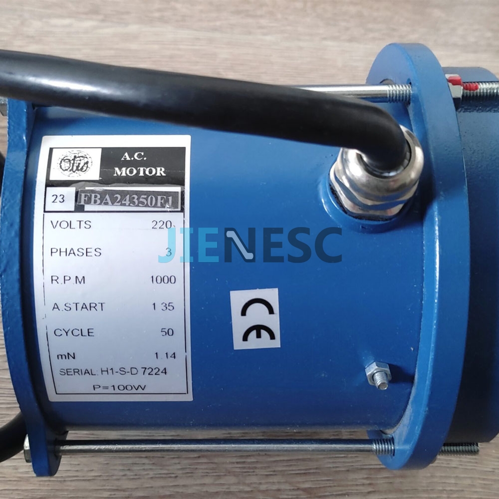 FBA24350F1 elevator door motor HSDS 100W AC220V RPM 1000 with round 4pins socket from factory