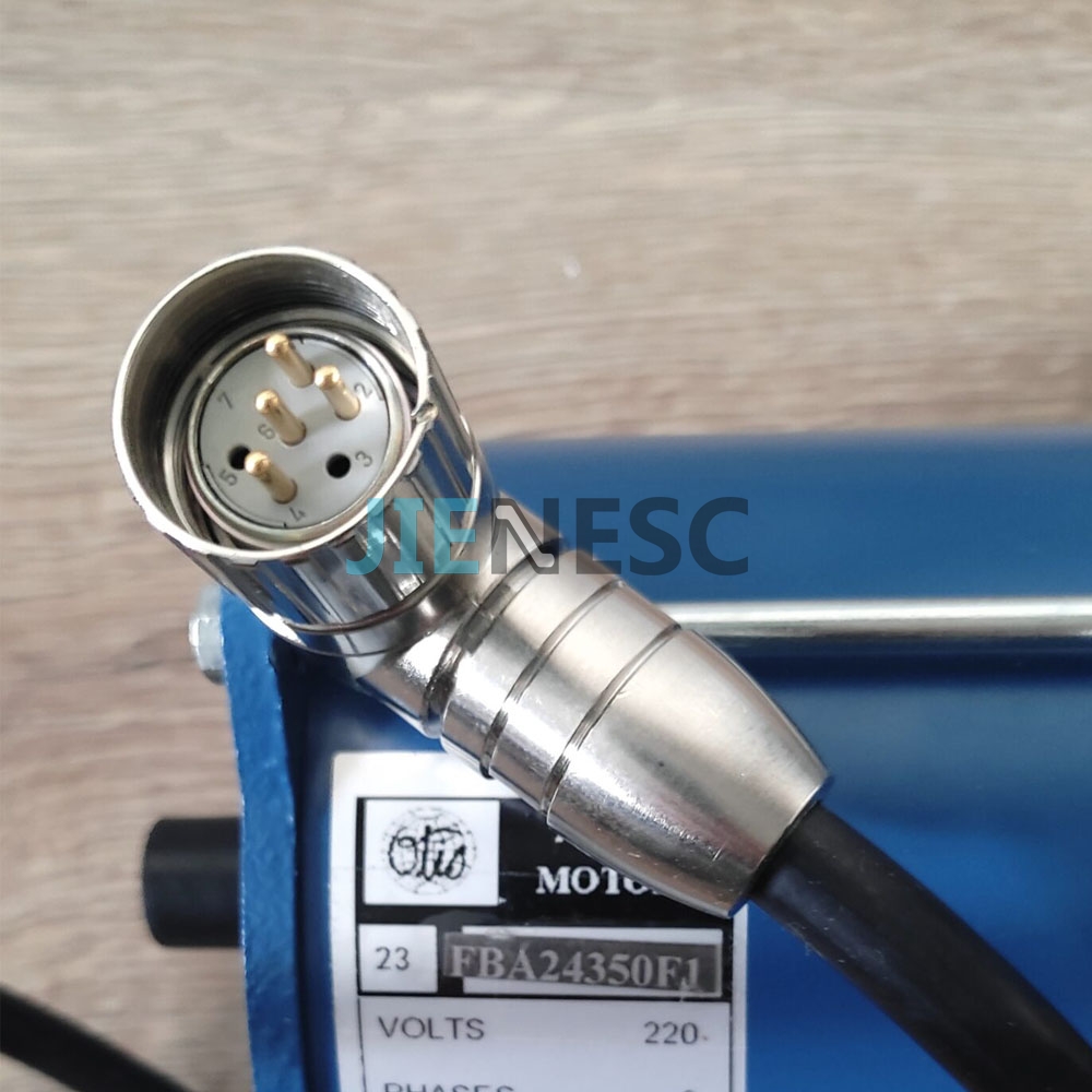 FBA24350F1 elevator door motor HSDS 100W AC220V RPM 1000 with round 4pins socket from factory