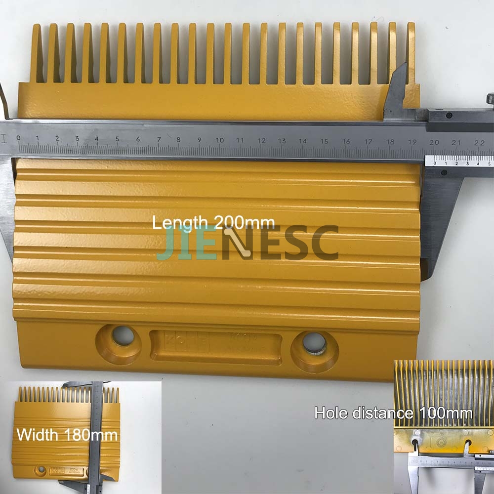 DEE3703287Y Yellow ECO-A Escalator Comb Plate from factory kone