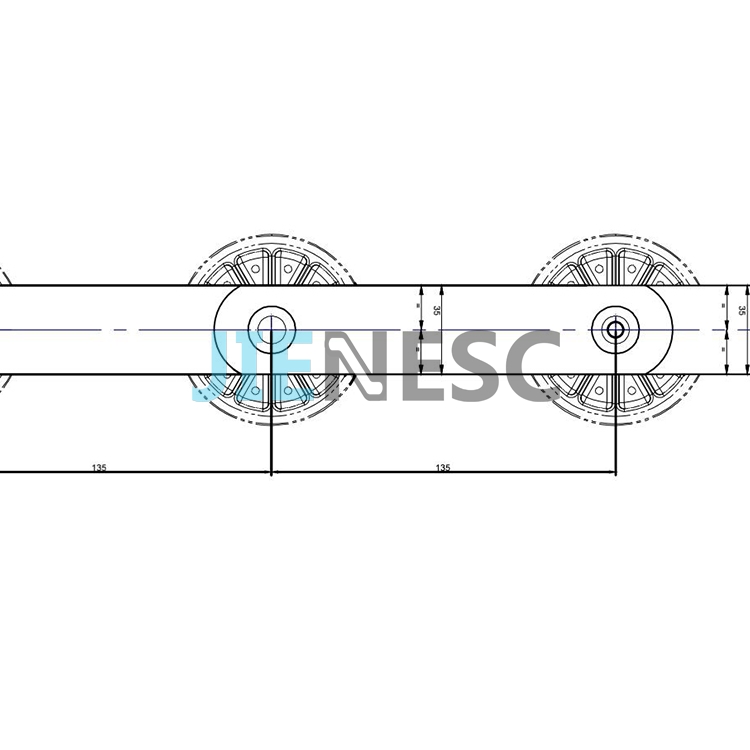 Avante 160KN 135mm Escalator step chain from factory