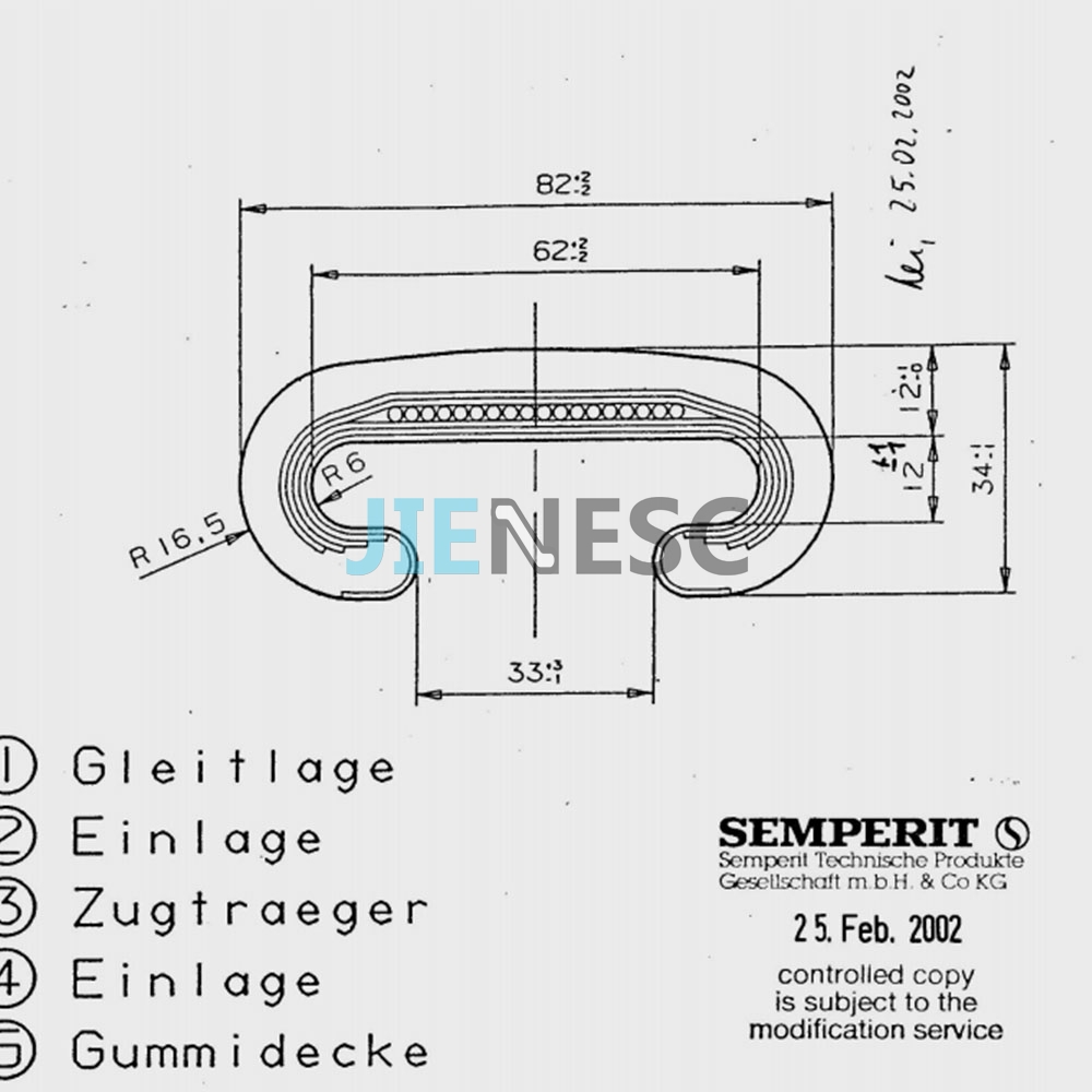 SPB-1177 Escalator SWE Handrail From Factory