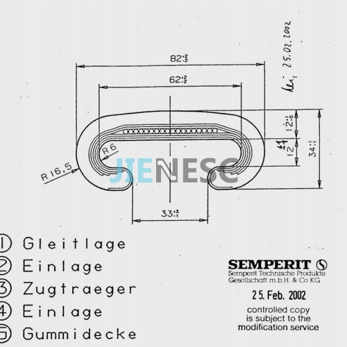 SPB-1177 Escalator SWE Handrail From Factory