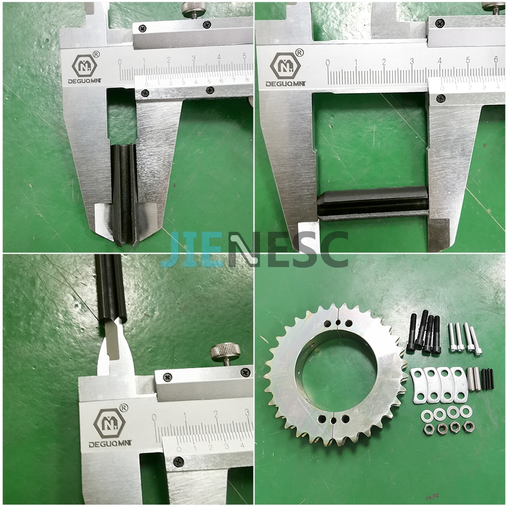 50639447 9300AE Escalator Handrail Drive Shaft With Sprocket From Factory