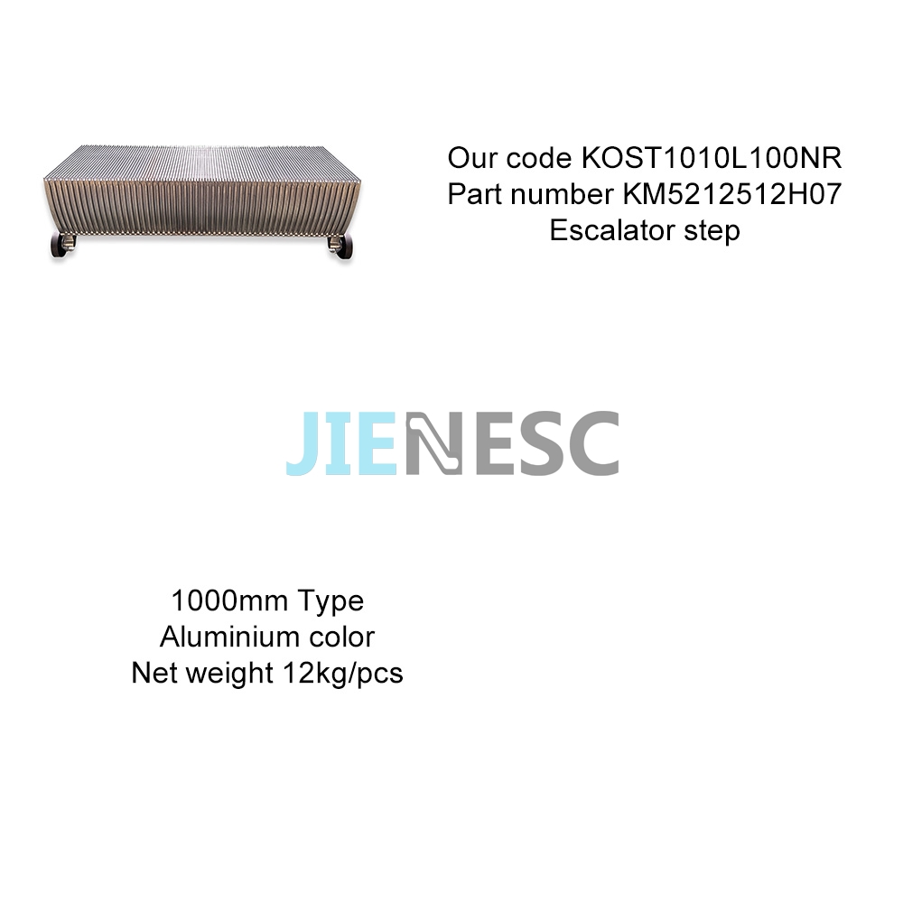 KM5212512H07 1000mm Escalator Step From Factory