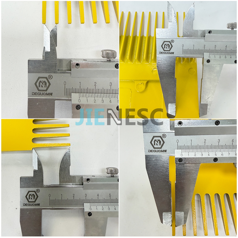XAA453AV2 Travelator Comb Plate Yellow Painted MID From Factory