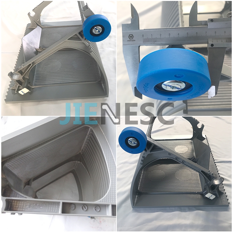 9300-60 FYTJ-MJ-01 600mm Silver Grey Painted Escalator Step From Factory