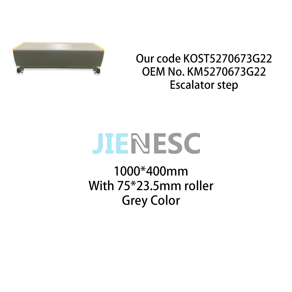KM5270673G22 1000mm Escalator Step From Factory