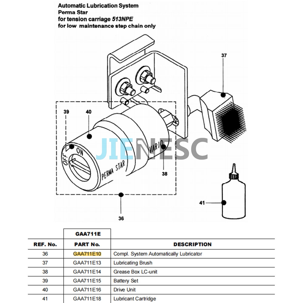 GAA711E16 Escalator drive unit