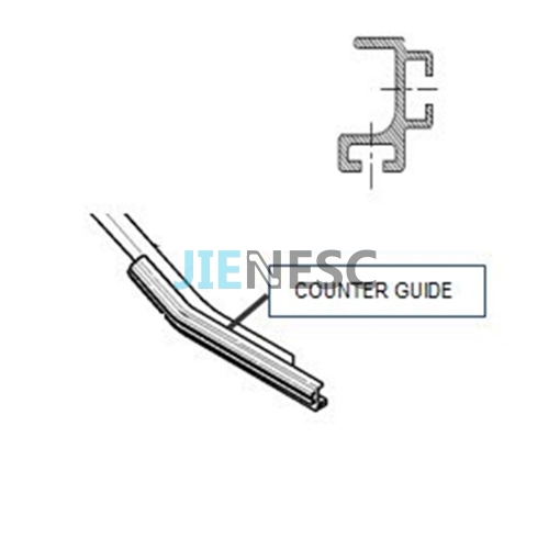 DEE2429498 Escalator guide rail