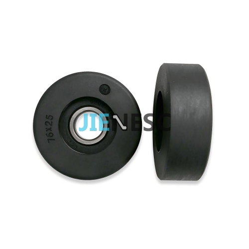 76*25mm 6204 Black Escalator Step Chain Roller From Factory