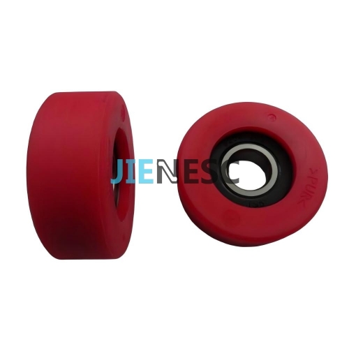70*25mm 6204 Red Color Escalator Step Roller From Factory