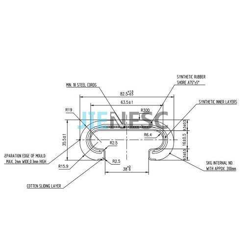 C475 C479 C477 Escalator Handrail For Ot