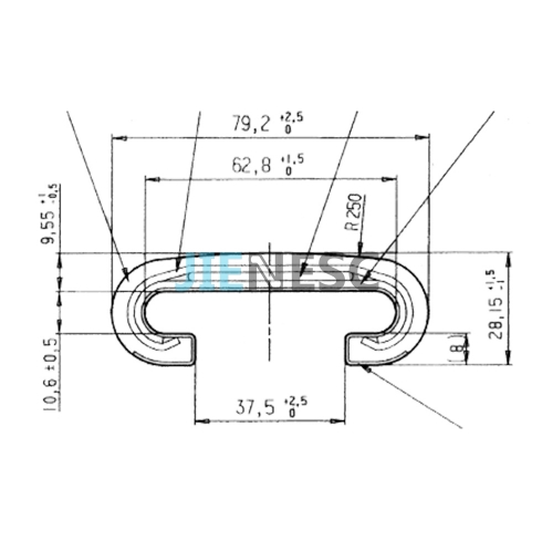 DFK1217A T00 C700 T79 T77 Escalator C Type Handrail For Ko
