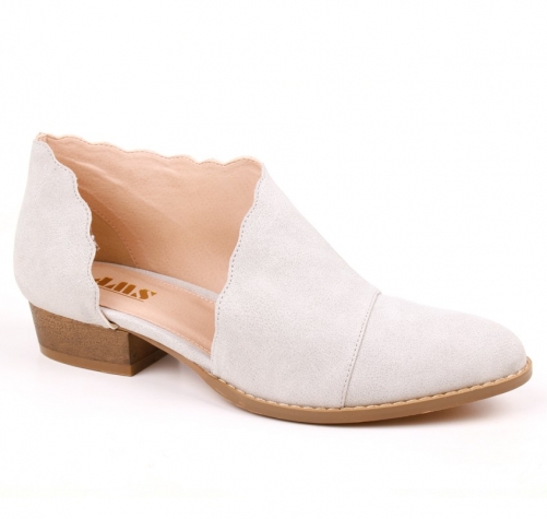 Hollow-out Low Top Ankle Booties