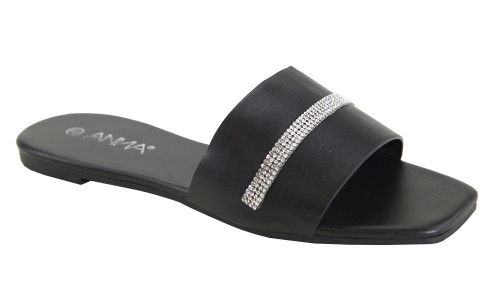 Rhinestone Single Strap Sandals