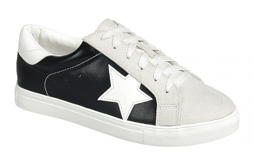 Lace Up Low Top Star Sneakers