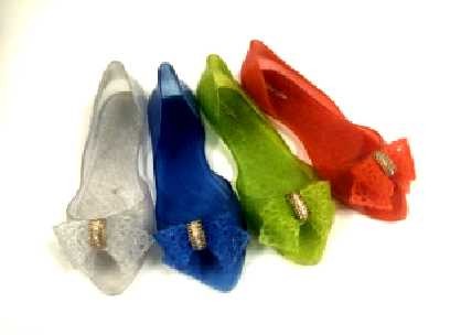 Pointed Toe Jelly Bow Flats