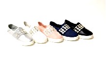 Rhinestone Band Slip On Sneakers