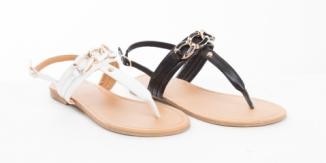 Rhinestone Slingback Thong Sandals