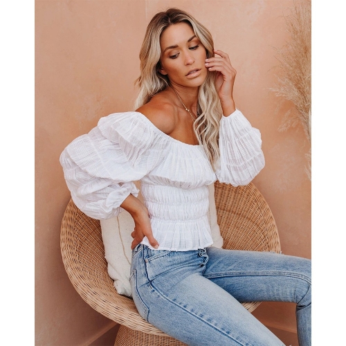 Solid Pleated Backless Loose Top