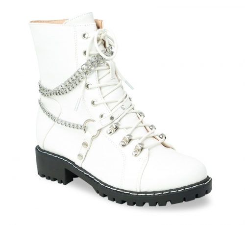 Zipper Chain  Combat Booties