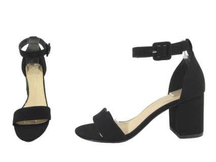 Single Strap Buckle Block Heel